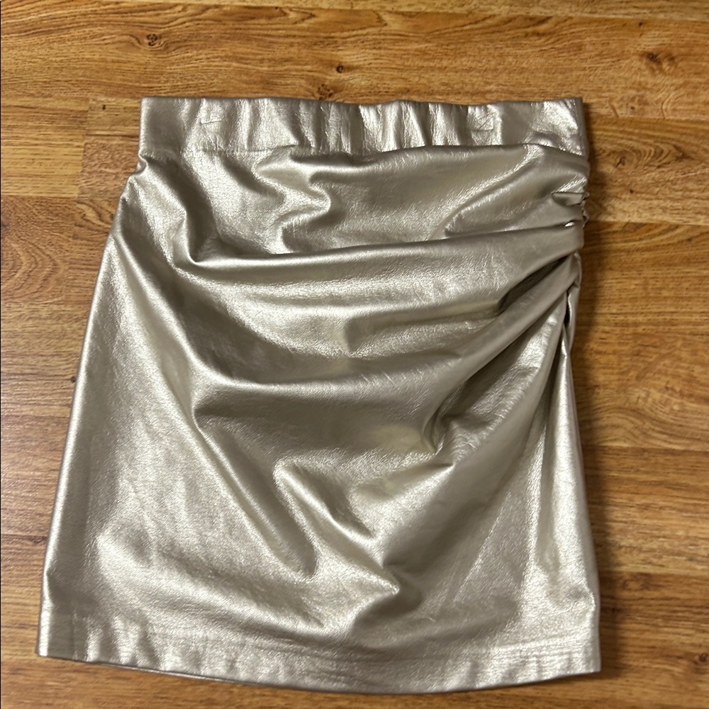 Generation Love Gold Metallic Skirt Sz M